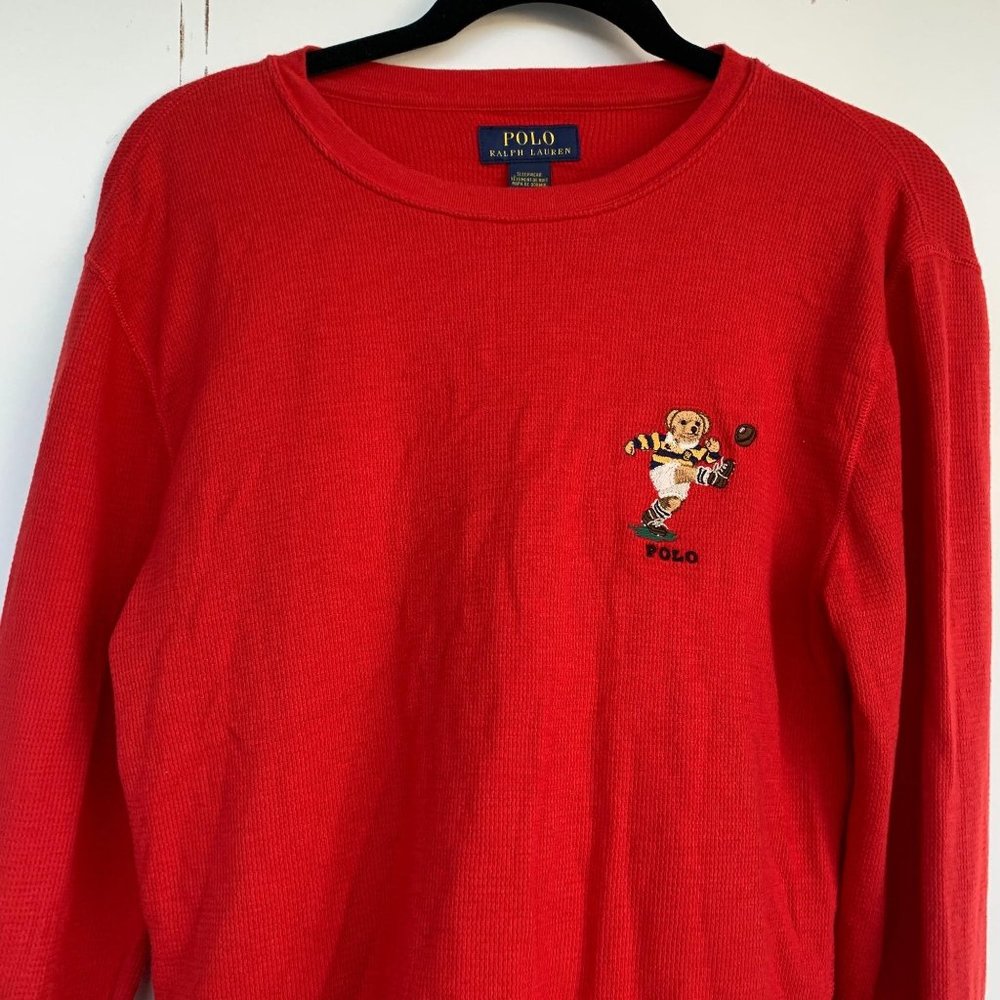 Polo Ralph Lauren Long Sleeve Knit Sweater M Red